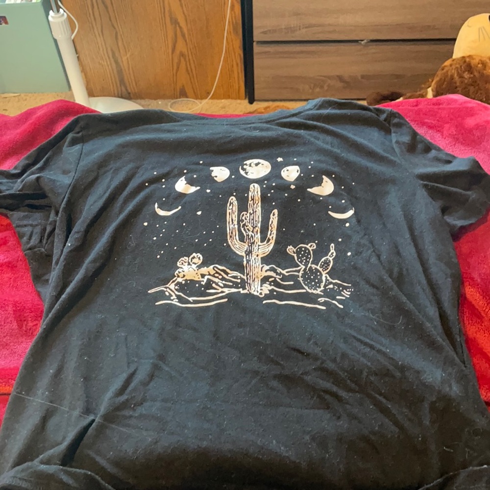 black cactus tshirt